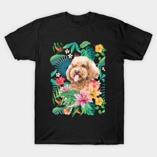 Tropical Apricot Toy Poodle 2 T-Shirt